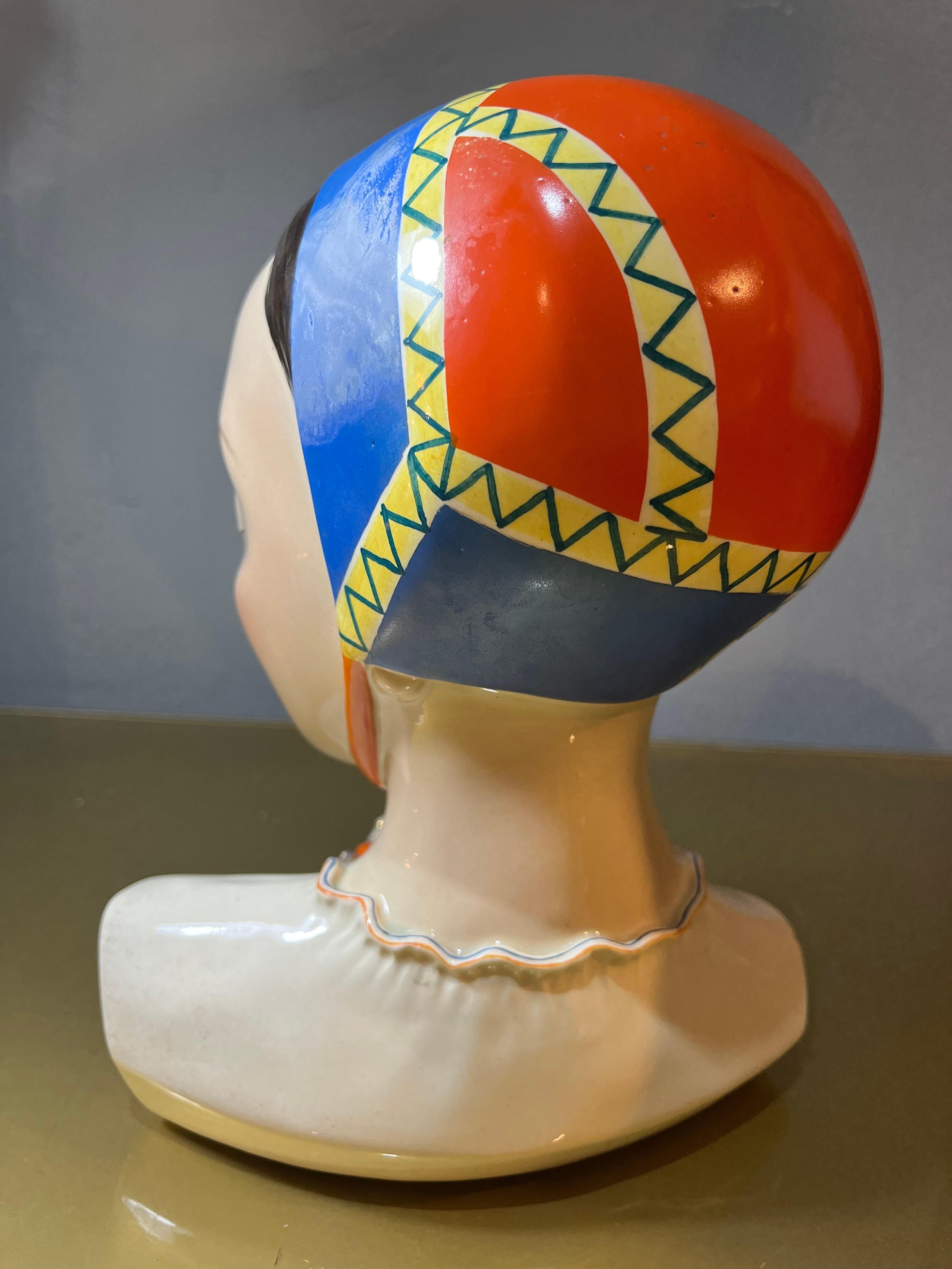 Milieu du XXe siècle Figurine Lenci des années 30 en céramique