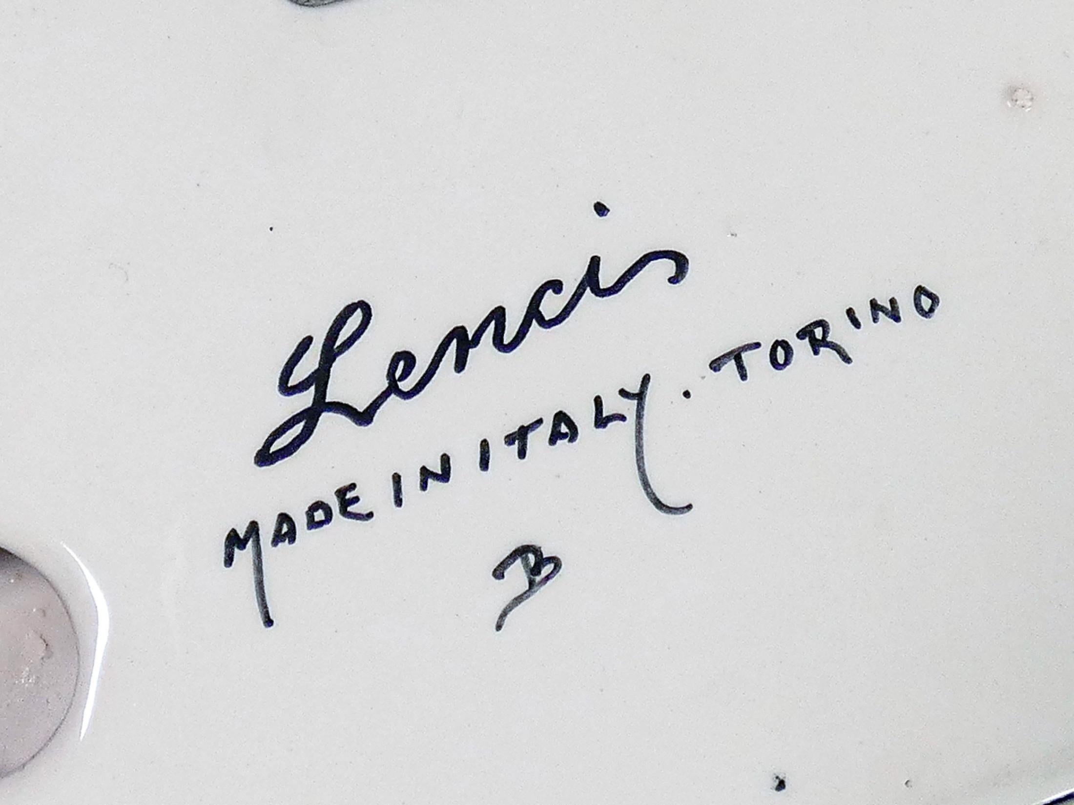 Lenci Handbemaltes Kruzifix aus Keramik, Dekorateurin Maria Balossi, Turin, Italien 1930er Jahre im Angebot 6