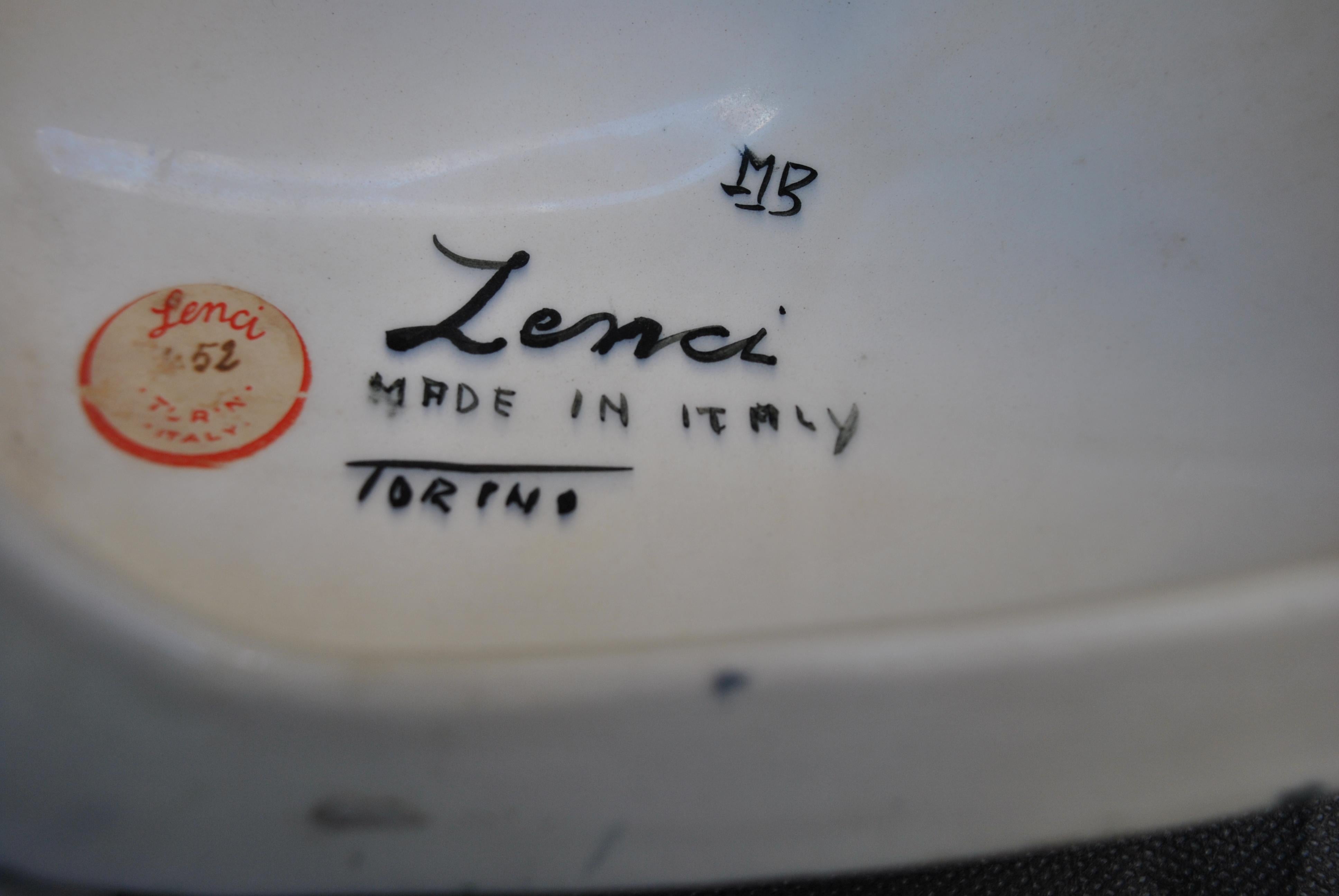 Lenci Italian Manufacturer of Ceramics 