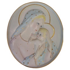 Lenci " Madonna con bambino" ceramica Lenci Torino 1950