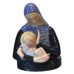 Maternity-Keramik von Lenci, 1950, Italien