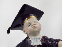 Lenci porcelain figurine "Avvocatino" 1930, Italy