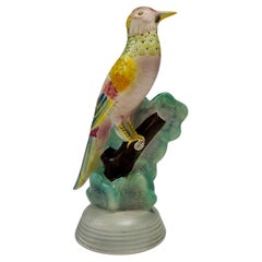 LENCI porcelain hand painted representing a surreal bird circa 1950