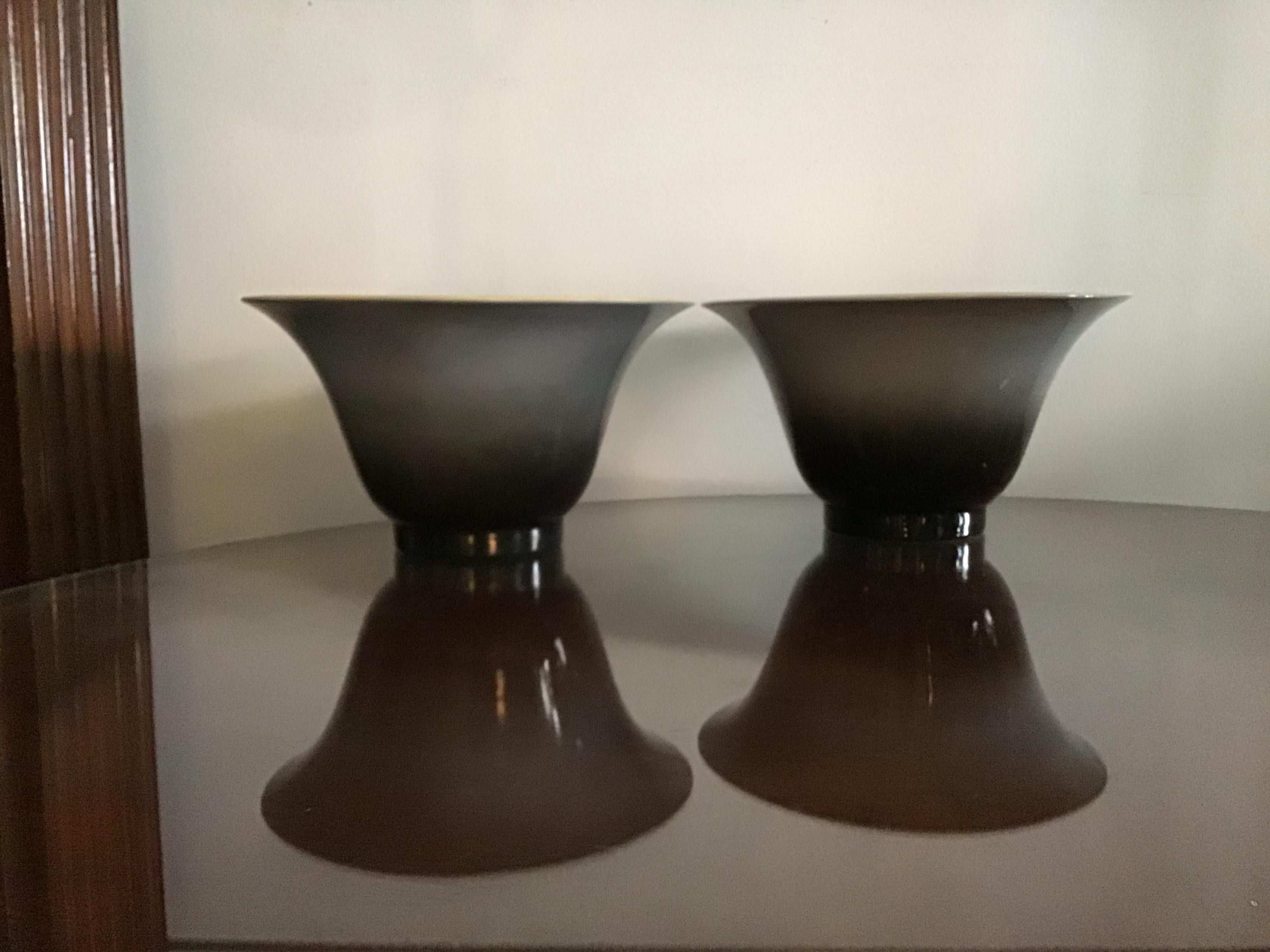 Portavasos Lenci centro de mesa de cerámica, 1931-1932, Italia.