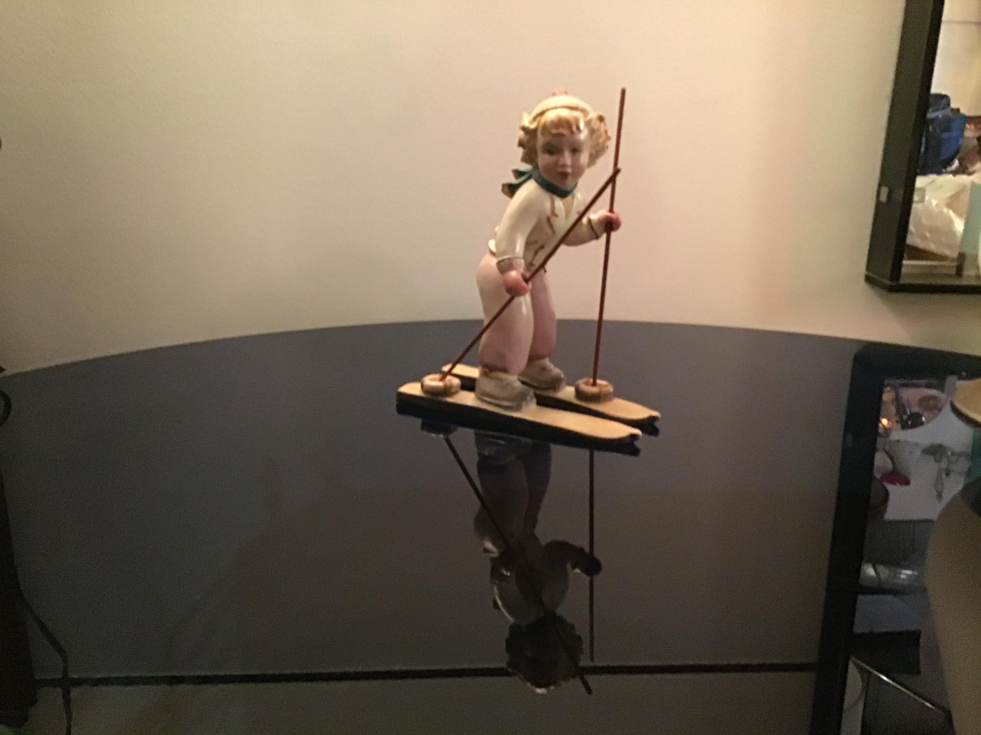 Other Lenci“Stile “ Skier Ceramic, 1940, Italy For Sale