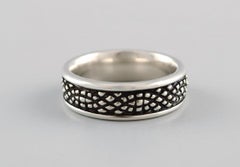 Lene Munthe per Georg Jensen, Anello in argento sterling, fine XX secolo