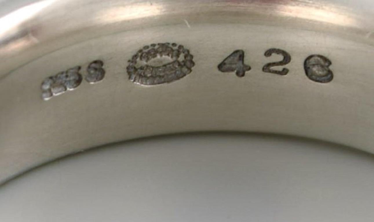 Modern Lene Munthe for Georg Jensen, Ring in Sterling Silver, Late 20th C For Sale