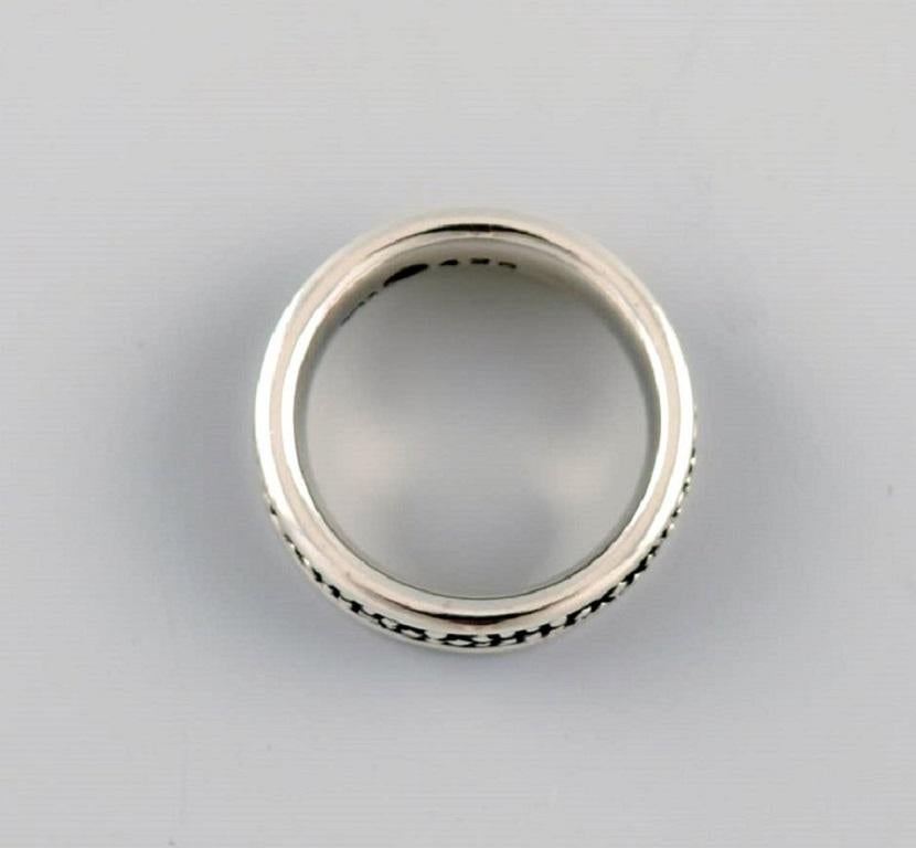 Lene Munthe for Jensen. Ring in sterling silver. Model 426. Late 20th C. For Sale at