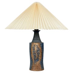 Lene Regius, Danish Modern, Stoneware, Table Lamp, Denmark, 1970s