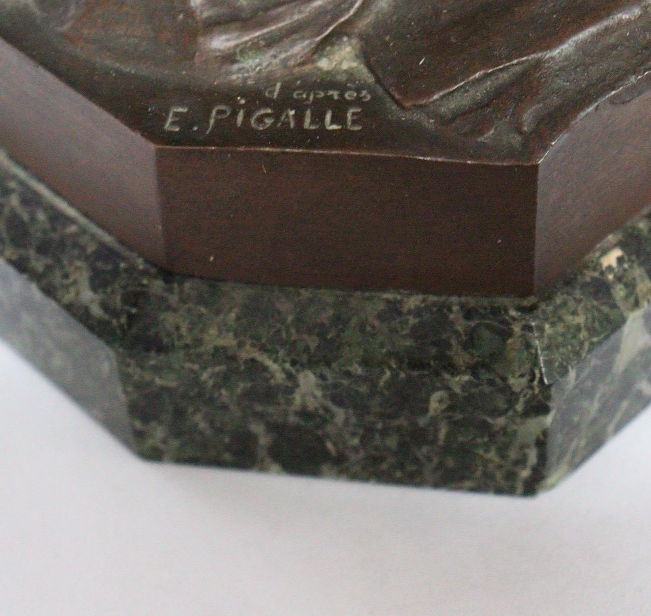 « L'Enfant la Cage », une figurine en bronze du 19ème siècle d'après Jean-Baptiste Pigalle 7