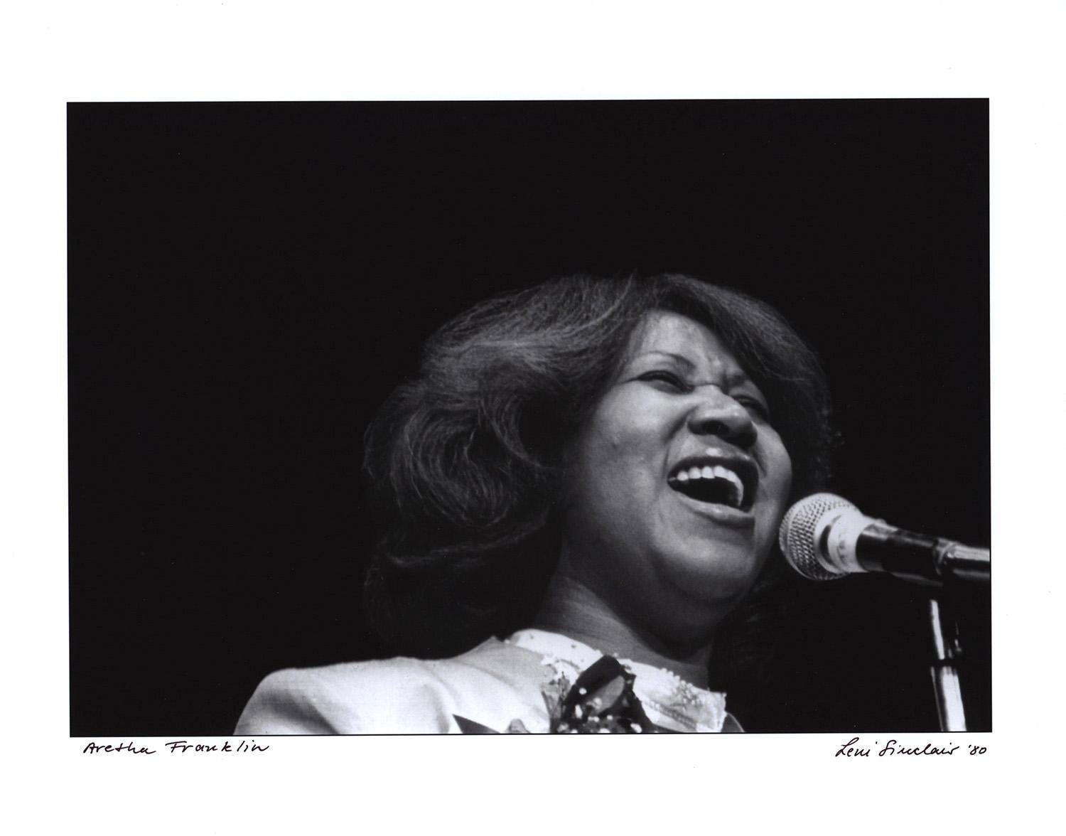 Aretha Franklin, Fotografie Detroit, 1980 – Photograph von Leni Sinclair