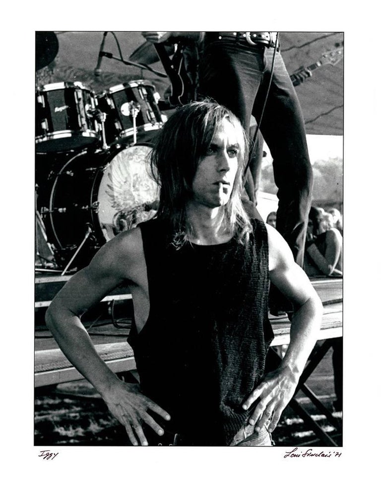 Leni Sinclair - IGGY POP photograph Detroit 1971 (70s Rock photography