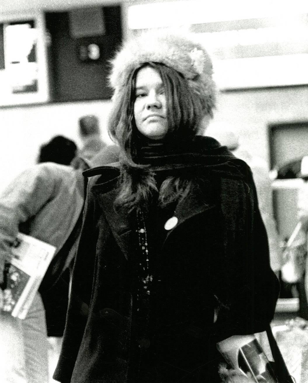 Photographie de Janis Joplin Detroit 1968 (60s rock photography Leni Sinclair)