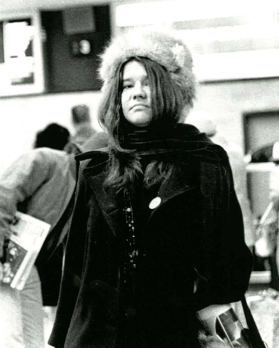 Photographie de Janis Joplin Detroit 1968 (60s rock photography Leni Sinclair) en vente 1
