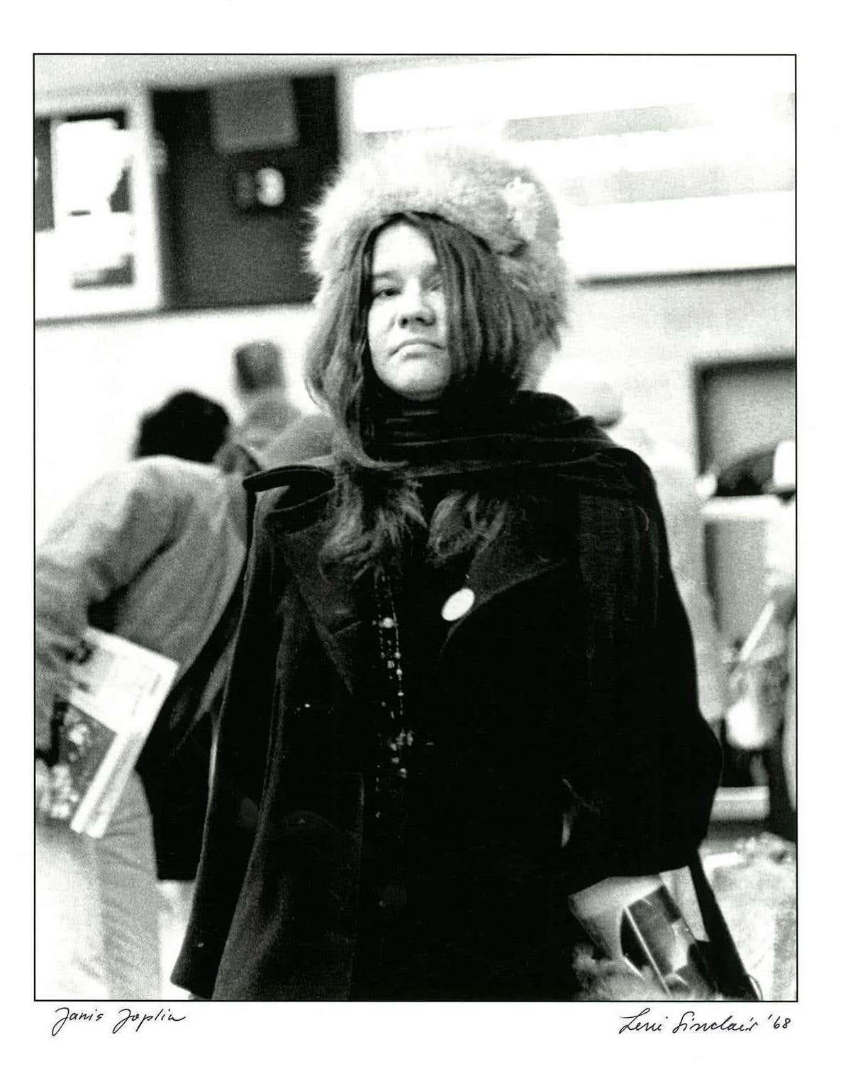 Janis Joplin photograph Detroit, 1968 - This very natural, in the moment image of Rock legend, Janis Joplin was shot by legendary Detroit photographer & counter cultural leader, Leni Sinclair, this year's Kresge Foundation's Eminent Artist of 2016