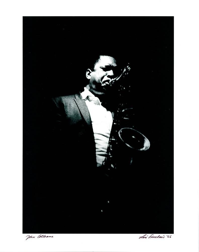 John Coltrane photograph 1960s Detroit (Jazz photography) - Photograph by Leni Sinclair