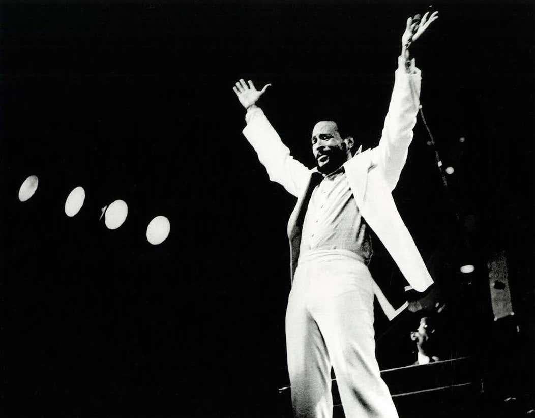 Photographie Marvin Gaye Detroit 1976 (Leni Sinclair Marvin Gaye Detroit) en vente 1