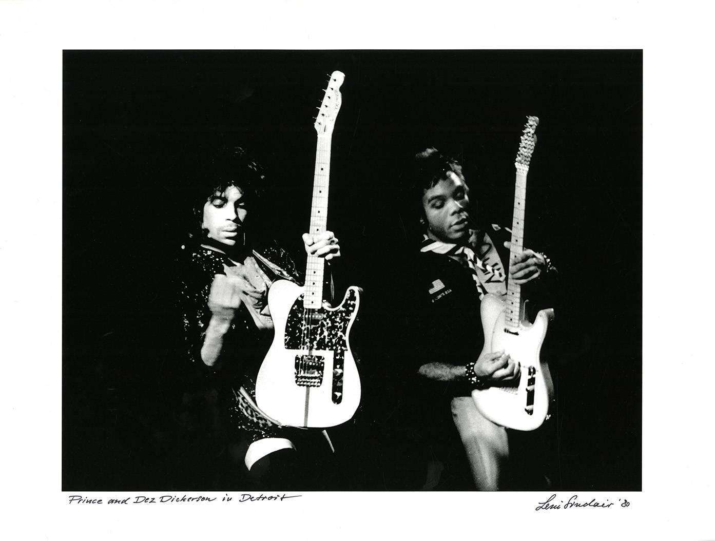 Leni Sinclair Black and White Photograph - PRINCE Photograph Detroit 1980 (Dez Dickerson)