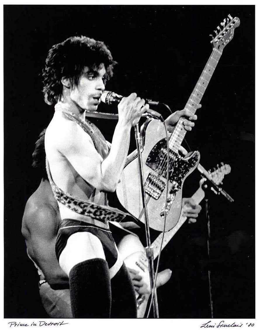 PRINCE photograph Detroit 1980 (Prince by Leni Sinclair)  For Sale 2