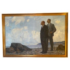 Lenin and Gorky on Capri, '1908'