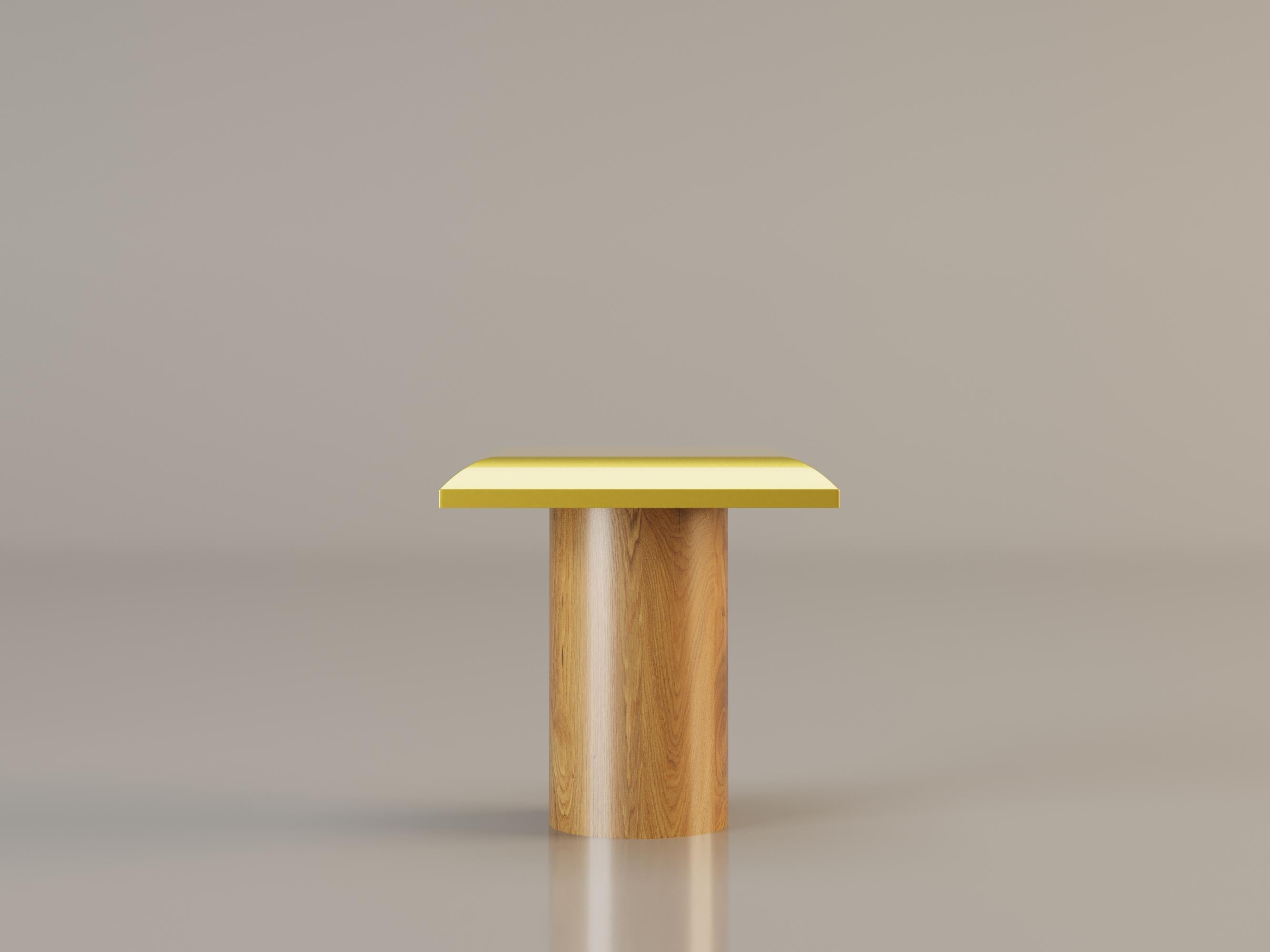 Modern L'ENJOUÉ Stool in Yellow by Alexandre Ligios, REP by Tuleste Factory For Sale
