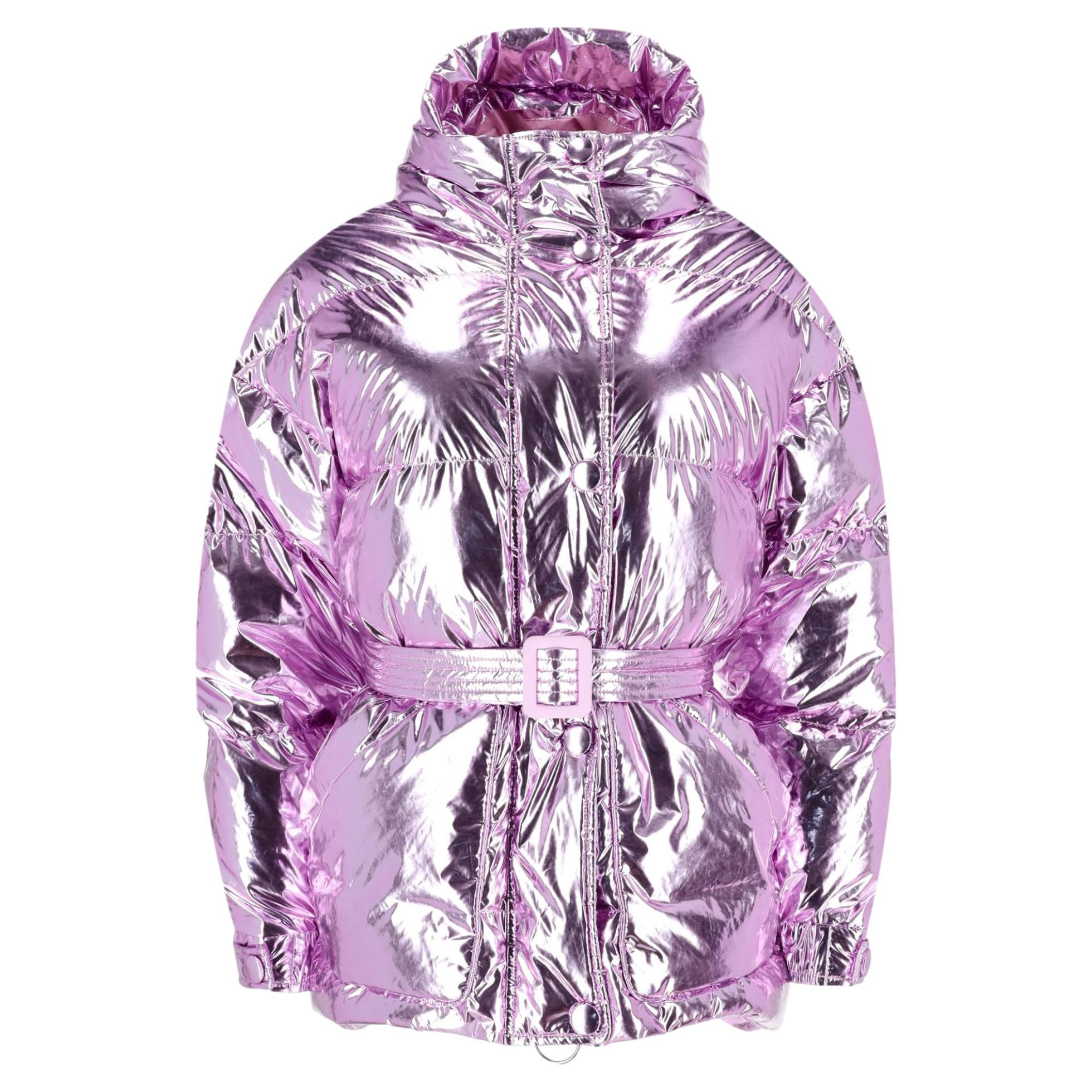 Lenki Lenki Metallic Goose Down Belted Jacket For Sale