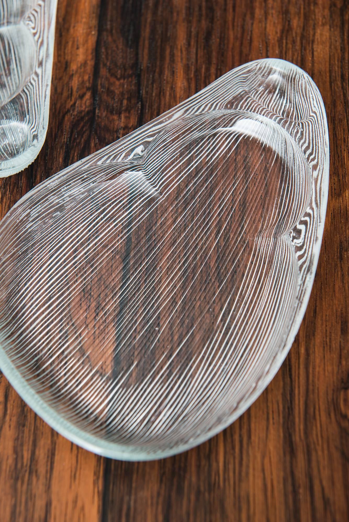 Mid-20th Century Lennart Andersson Cocktail Plates Model Isi by Gullaskruf in Sweden