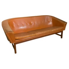 Lennart Bender "Corona" Leather Couch Sweden 1960