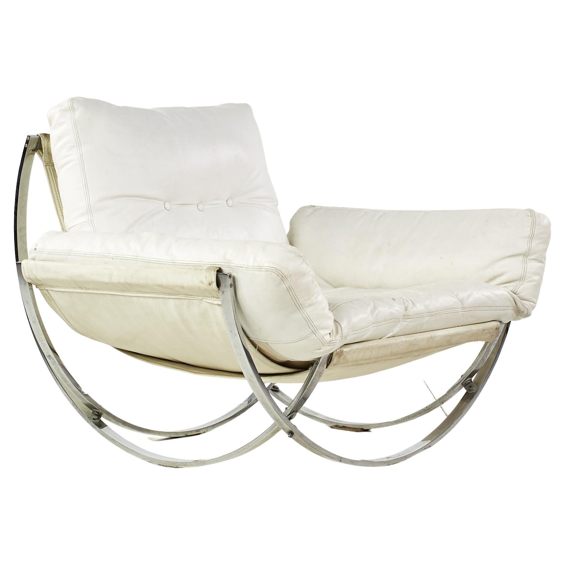 Lennart Bender for Charlton Mid Century Chrome Apollo Lounge Chair
