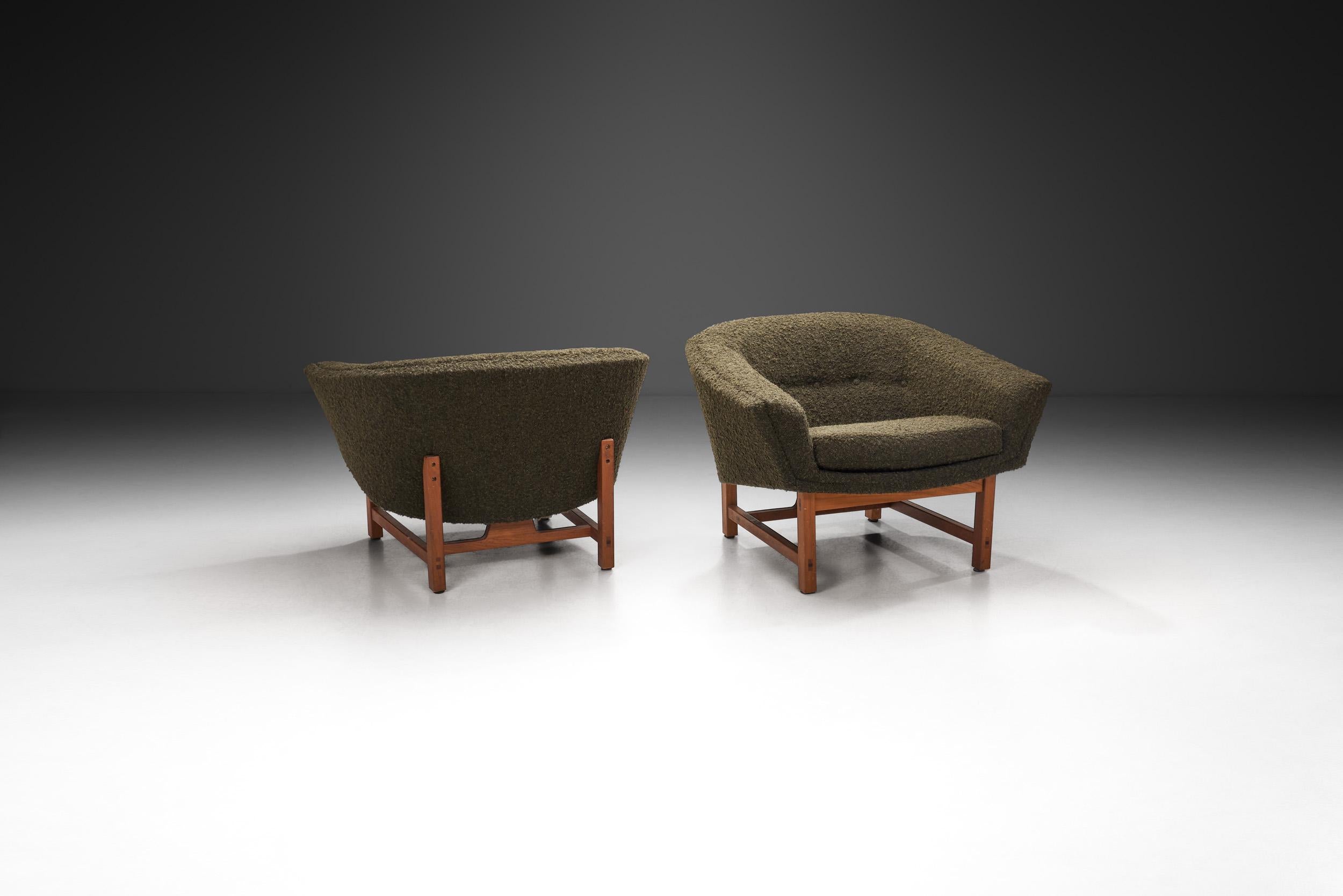 Swedish Lennart Bender Lounge Chairs for Ulferts AB Tibro, Sweden 1960s  ‎ For Sale