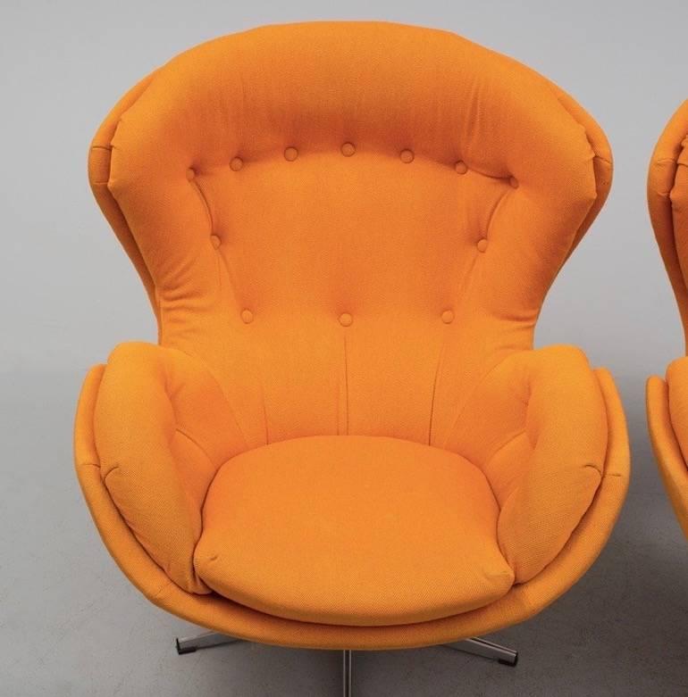 Lennart Bender Partner Swivel Chairs Produced by Ulferts In Good Condition In Madrid, ES