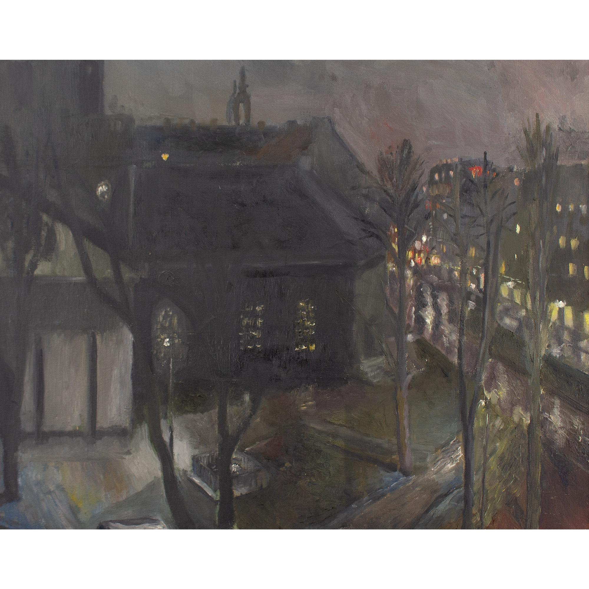 Lennart Jacobson, April Evening, Oil Painting 1
