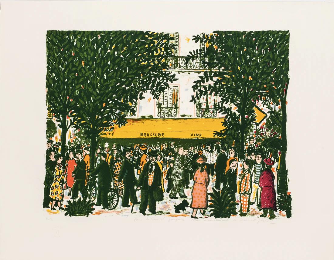Artist: Lennart Jirlow

Medium: Original Lithograph, Signed and annotated "E.A.", ed of 240, 1985

Dimensions: 18.8 x 24.3 in, 47.7 x 61.7 cm 