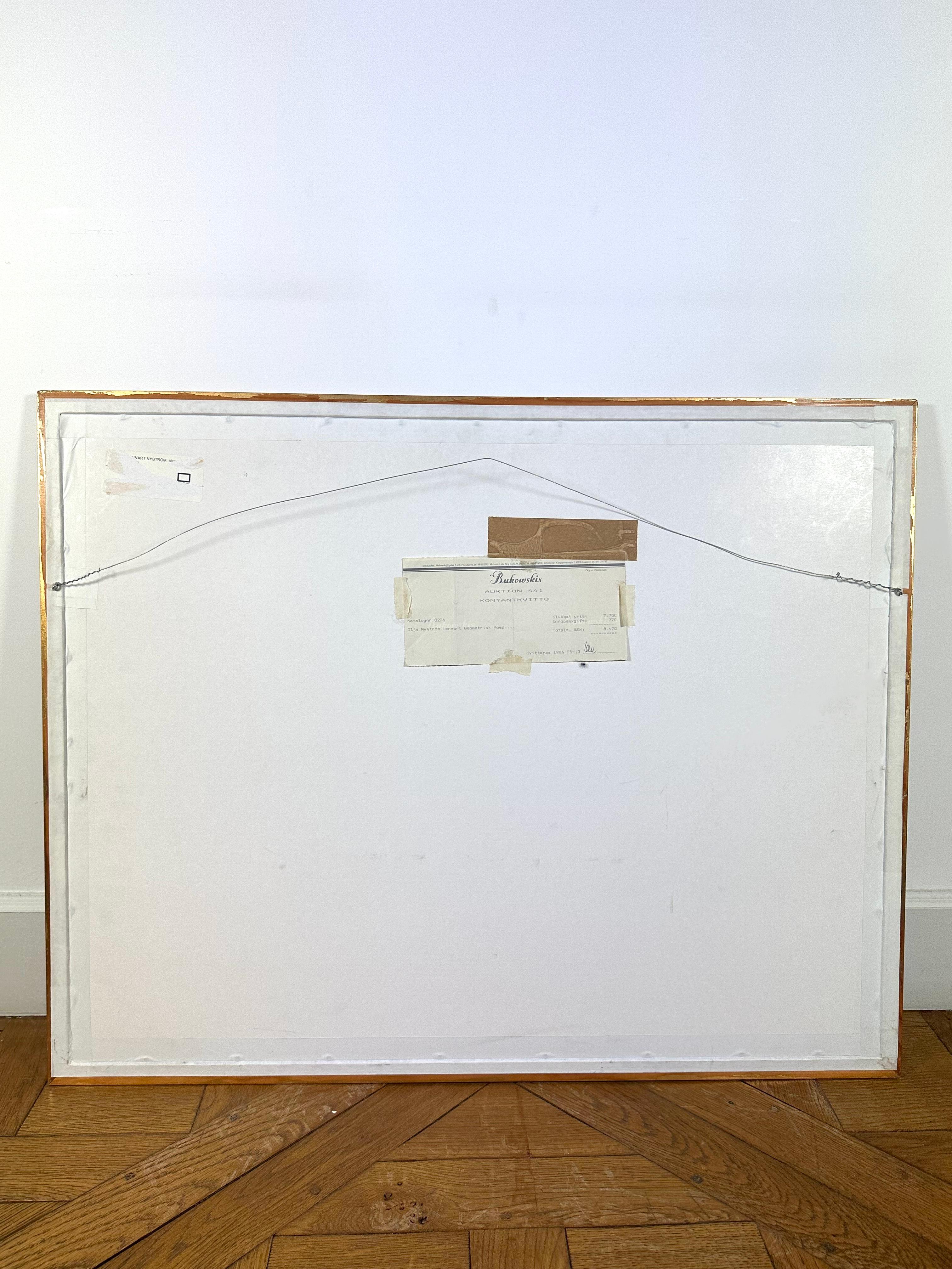 Swedish Lennart Nyström Color drawing Signed dated 1986