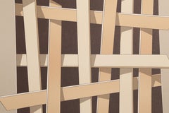 Tan and Brown Composition, Minimalist Lithograph by Lennart Nystrom