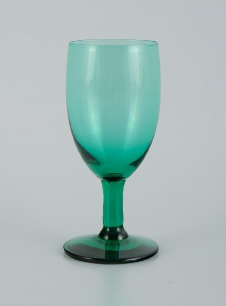 Fin du 20e siècle Lennart Rosén pour Reijmyre, cinq verres à eau colorés 