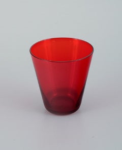 Lennart Rosén for Reijmyre, Four Colored "Lorry" Vodka Glasses