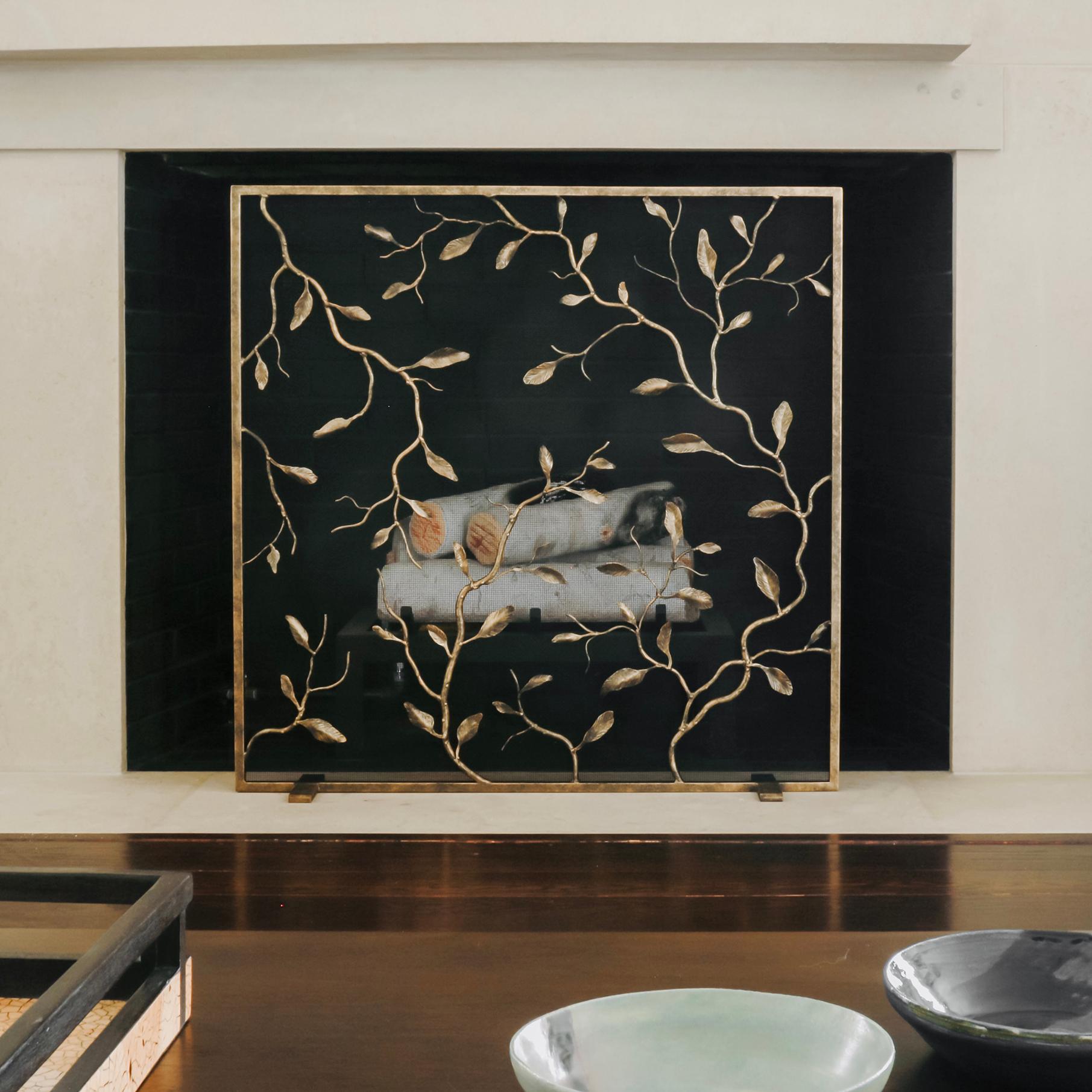 Lennox Fireplace Screen in Tobacco For Sale 2