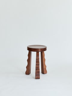 Lennox Stool, Small Wood Stool by Christian Siriano