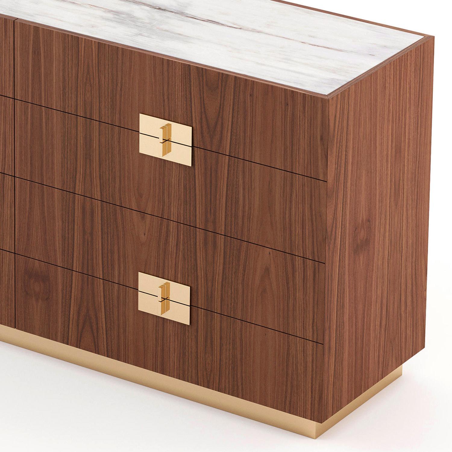 Walnut Lenny Chest of Drawers For Sale