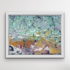 October Surfing, Figurative Painting, Beach Painting, Beach House Coastal Art