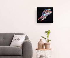 Manta - obra de arte contemporánea original - pintura al óleo figurativa