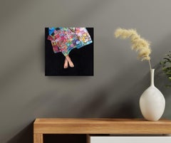 Crossed - original contemporary artwork - figurative oil painting