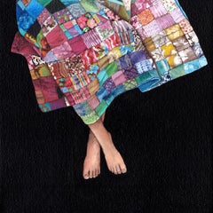 Crossed - original contemporary artwork - figurative oil painting