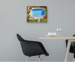 Fantasy Pool - original impressionism waterscape artwork - oil painting