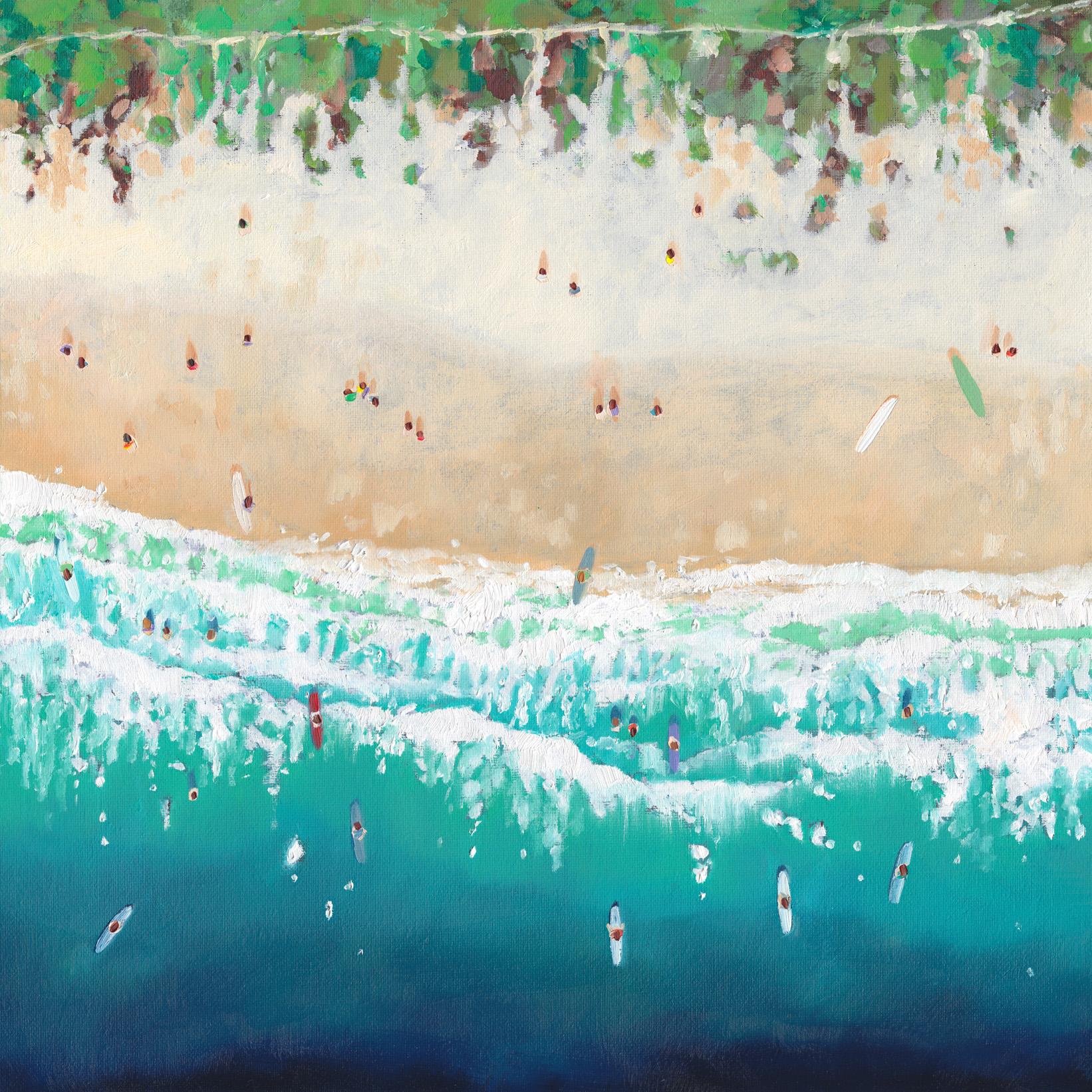 Harbour Cove-Original impressionism Cornish Seascape oil painting- modern art