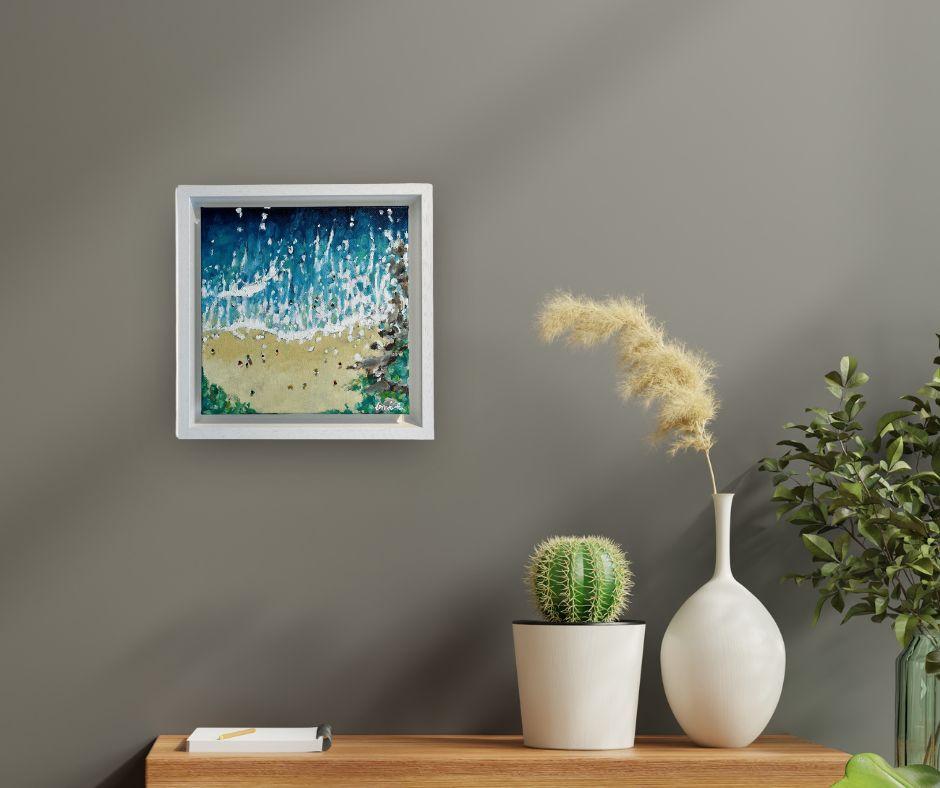 Mini Shoreline-original Cornish impressionism seascape painting-CONTEMPORARY Art For Sale 4