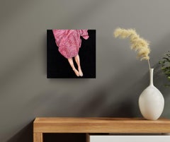 Pink Blanket - original contemporary artwork - figurative oil painting
