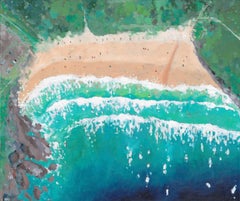Daymer Bay, Original Painting, Coastal art, Beach, Seaside, Summer