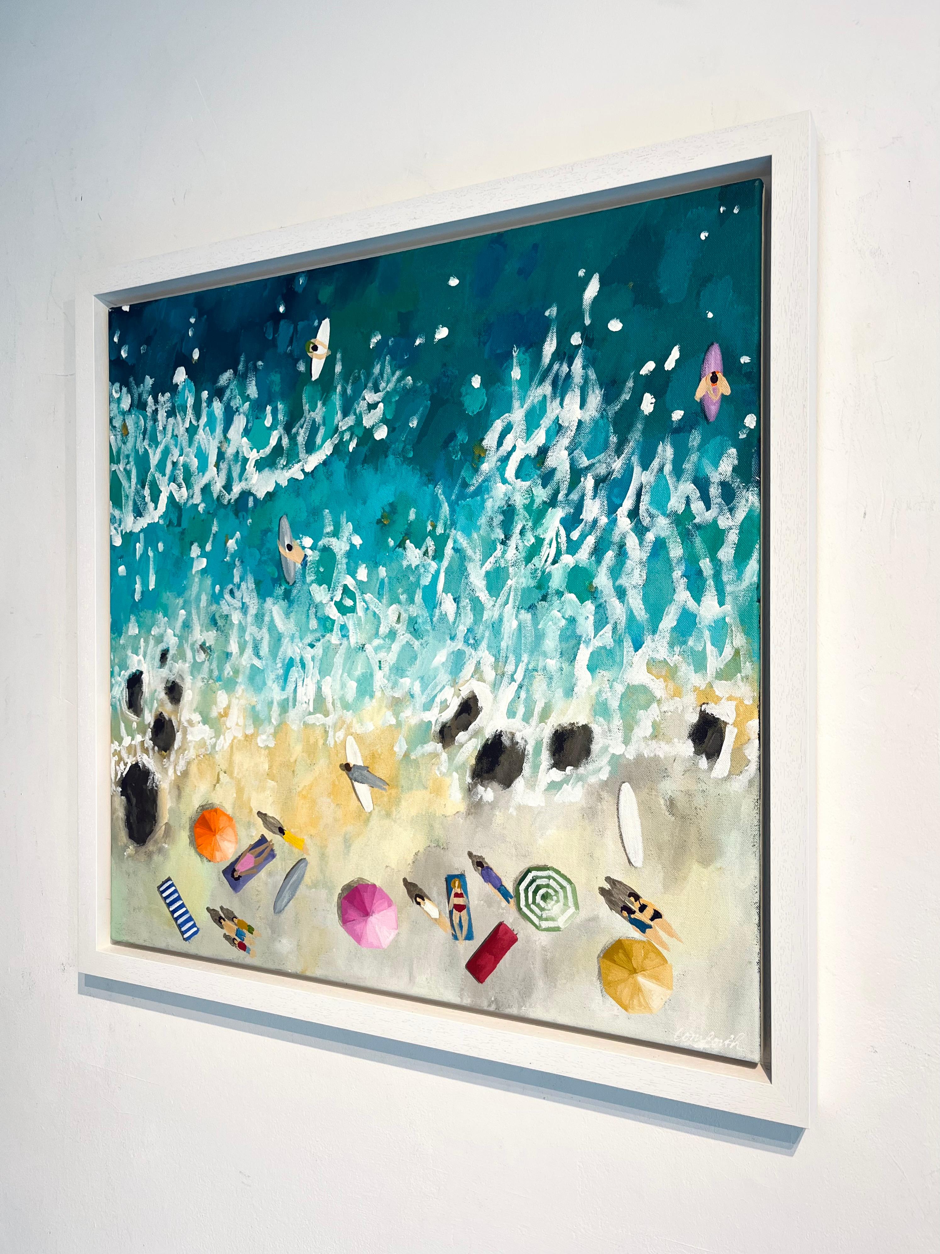 Gentle Waters-original impressionnisme océanique peinture de paysage marin-art contemporain en vente 1